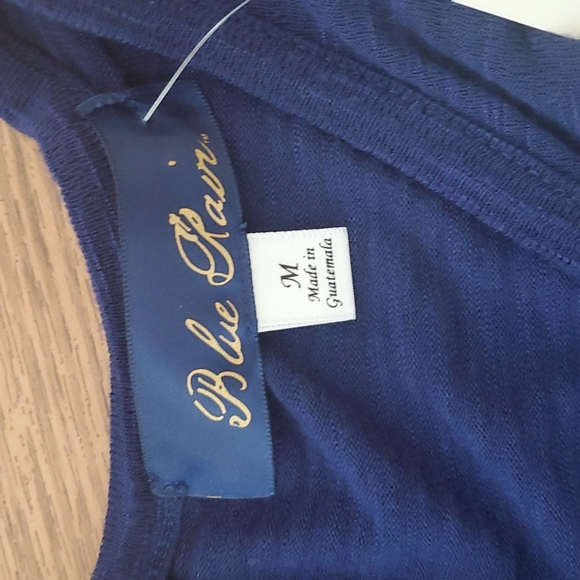 Francesca's Blue Tank with Ruffles - Picture 3 of 5